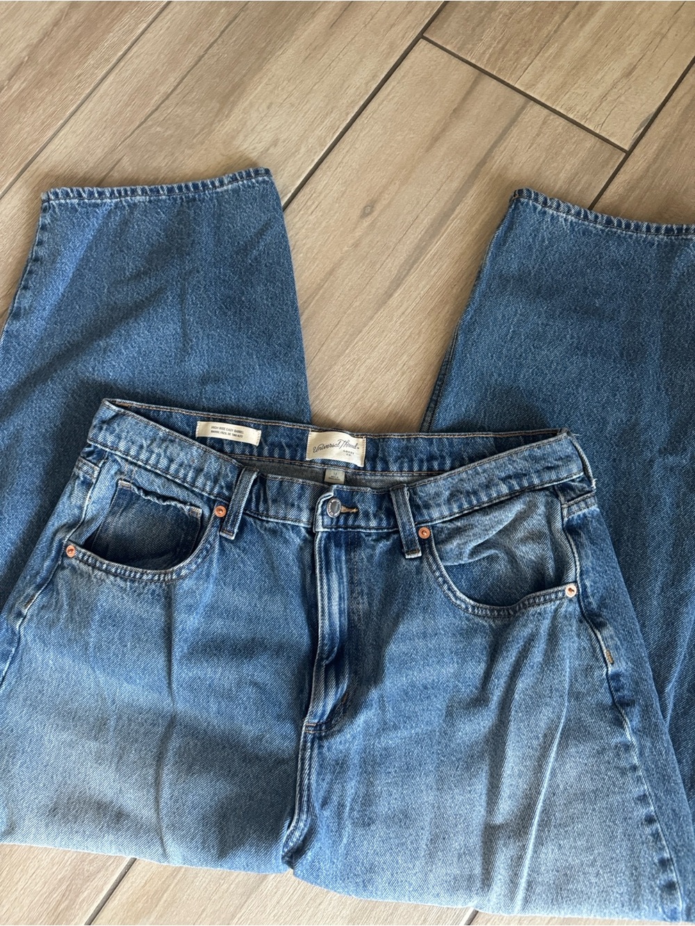 Universal Thread High Rise Barrel Jean - Picture 6 of 7